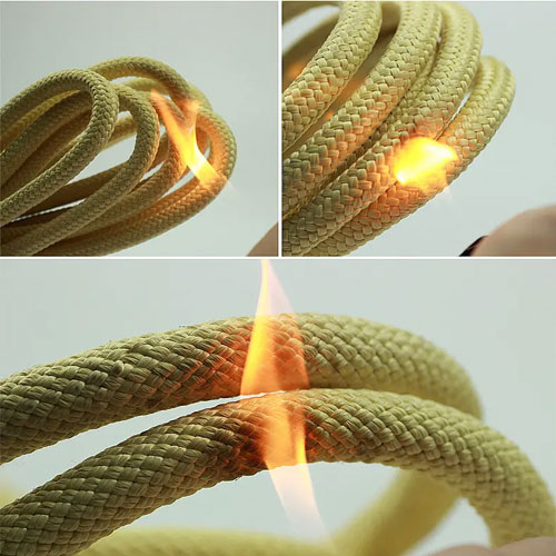 Kevlar aramid rope strongest fireproof cord