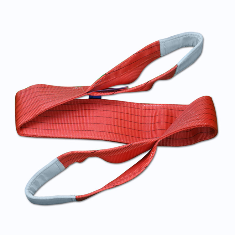 5 ton lifting straps red webbing sling belt